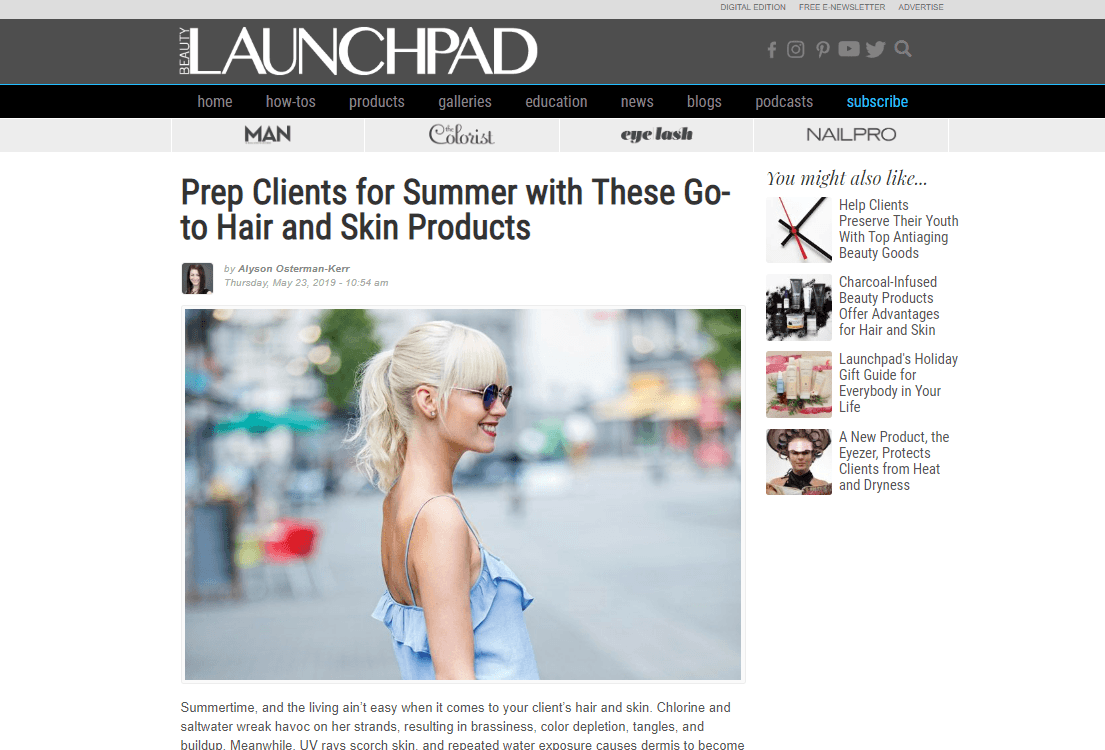 EMERA CBD Hair Care | Press | Beauty Launchpad